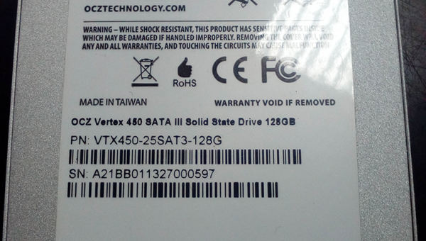 "Возвращение к жизни" (разблокировка) SSD диска OCZ Vertex 450